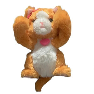 FURREAL Friends DAISY LIL' BIG PAWS Orange and White Peek A Boo Kitty Cat 7"